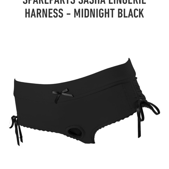 SASHA O’RING LINGERIE HARNESS - MIDNIGHT BLACK, XS (2-4) NWT - Picture 3 of 13